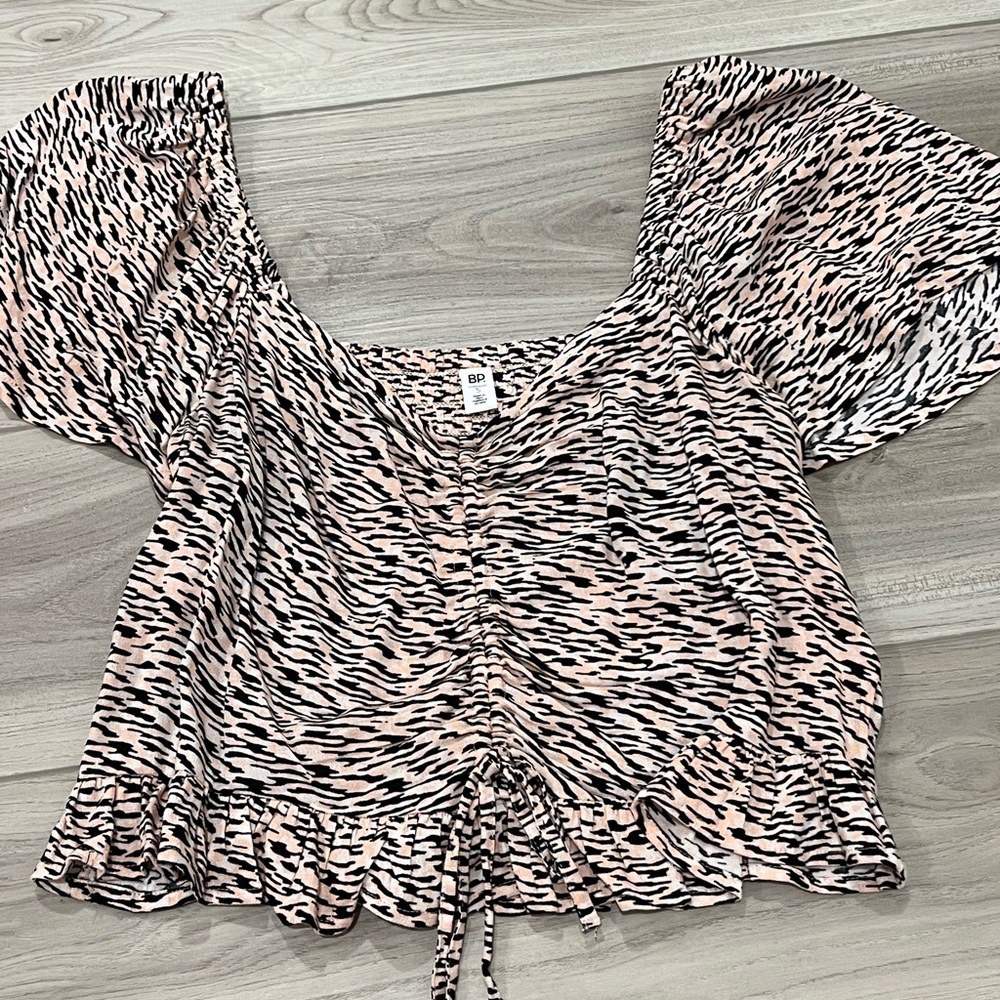 BP ruched crop top